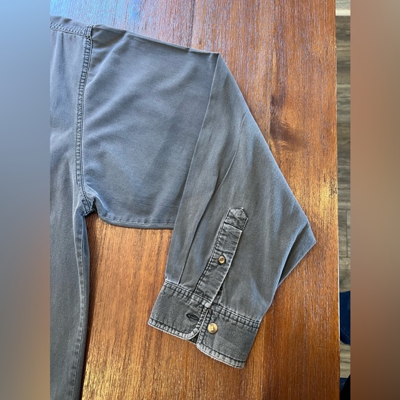 VTG 80’s Bugle Boy Company grey button up shirt. Size XXL fits like maybe XL - Picture 5 of 10